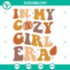 Cozy girl era SVG featuring fall and pumpkin season motifs.