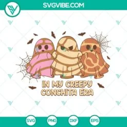 Halloween, SVG Files, Spooky Conchas Ghost SVG Images, Mexican Conchas Ghost 3