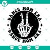 Dance Mom SVG images with dancer silhouette and "Dance Mama" text; perfect for download. Ideal for dance parents.