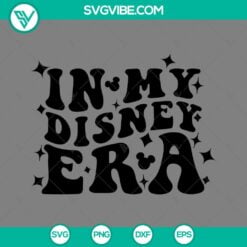 Disney, SVG Files, In My Disney Dad Era SVG Images PNG EPS DXF File Disney Era  3