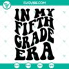 Vibrant and trendy 5th Grade Era SVG images perfect for back-to-school projects.
