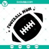 Football mom themed SVG file for download, perfect for sports moms. Great for crafting projects.