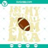 Retro Football Mom SVG design with "In My Football Mom Era" and "Mama High" text for digital use.