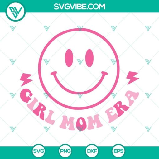 in my girl mom era svg girl mom era svg smiley face girl mom svg 2 designs 8 mockup