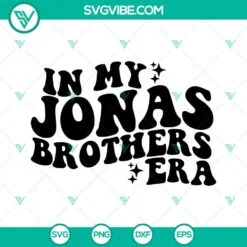 SVG Files, Trending, In My Jonas Brothers Era SVG Image, Jonas Brothers SVG 2