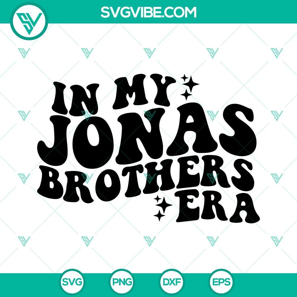 SVG Files, Trending, In My Jonas Brothers Era SVG Image, Jonas Brothers SVG 1