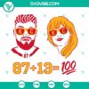 Kansas City Chiefs era SVG image featuring Travis Kelce and Taylor Swift design. Perfect for fans and supporters.