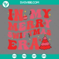 Christmas, Musics, SVG Files, In My Christmas Holly Jolly Era SVG Files, 3