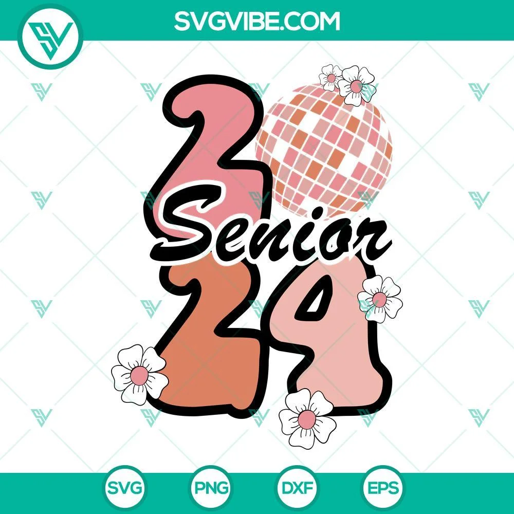 School, SVG Files, In My Senior Era SVG Download, Senior 2024 SVG Image, Class 2