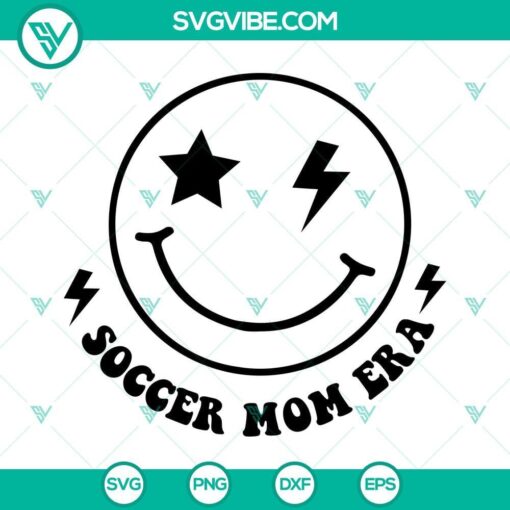 in my soccer mom era svg smiley face soccer mom era svg in my mom era svg 7 mockup