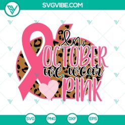 Cancer, Halloween, SVG Files, In October We Wear Pink Cute Bee Halloween SVG 4