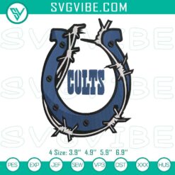 Indianapolis Colts Embroidery File, Nfl Football Machine Embroidery