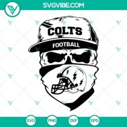 indianapolis colts skull svg colts football svg png dxf eps cut files 4 mockup