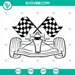 SVG Files, Trending, Indy Car With Checkered Flags SVG File, Racelife SVG Files 2