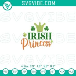 Embroidery Designs, St Patrick's Day Embroidery Designs, Irish Princess 2