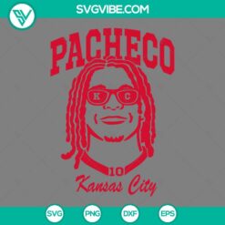 Football, Sports, SVG Files, Isiah Pacheco Kansas City SVG File, Isiah Pacheco 2