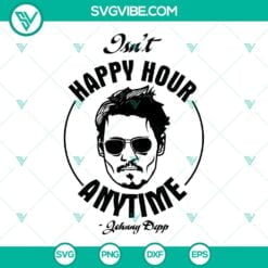 Movies, SVG Files, Isn’t Happy Hour Anytime Johny Depp SVG Download Bundle, 14