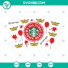 It movie inspired Starbucks cup with "We All Float Down Here" full wrap design, available as SVG download.