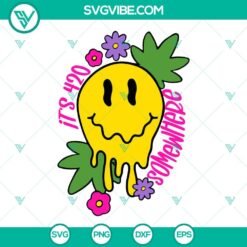 Cannabis, SVG Files, It’s 420 Somewhere Smiley Face Drippy SVG Files, Stoner 2