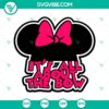 Minnie Mouse ears SVG with a bow design, perfect for Disney themes.