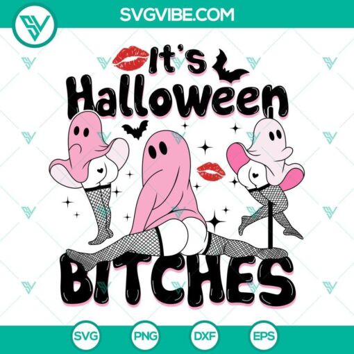 it s halloween bitches svg horror sexy girls halloween svg bitches club svg 4 mockup