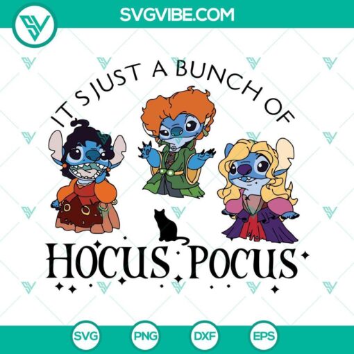 it s just a bunch of hocus pocus stitch svg stitch sanderson sister svg funny halloween svg 3 mockup