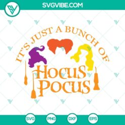 Halloween, SVG Files, It’s Just A Bunch Of Hocus Pocus SVG Download PNG Files 10