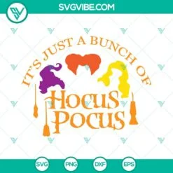 Halloween, SVG Files, It’s Just A Bunch Of Hocus Pocus SVG Download PNG Files 2