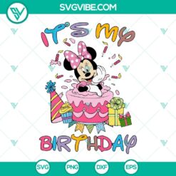 Birthday, Disney, SVG Files, It’s My Birthday SVG Files, Minnie Mouse 5