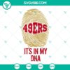 San Francisco 49ers SVG files for NFL football fans, DNA-themed design for download.