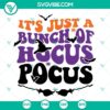 Halloween Hocus Pocus SVG images with a spooky design, ideal for digital crafting projects.