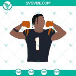 Football, Sports, SVG Files, Ja’Marr Chase SVG Image, Cincinnati Bengals SVG 10