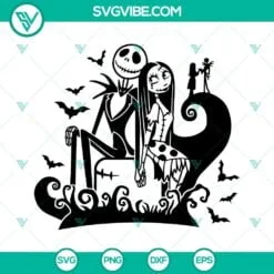 Movies, Starbucks Cup Wrap, SVG Files, Jack And Sally Full Wrap For Starbucks 2