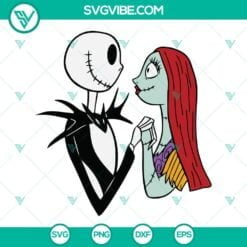 Halloween, Movies, SVG Files, Jack And Sally Nightmare Before Christmas Svg Png 1