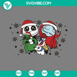 Christmas, SVG Files, Jack And Sally Santa Claus Christmas SVG Image, Oogie 5