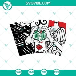 Halloween, Starbucks Cup Wrap, SVG Files, Jack And Sally Starbucks Cup SVG 10