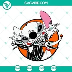 Disney, Halloween, SVG Files, Stitch Skeleton Spiderweb SVG Files, Disney 4