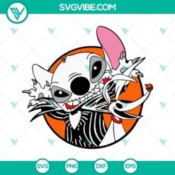 Disney, Halloween, SVG Files, Skeleton Stitch SVG File, Lilo & Stitch SVG 3