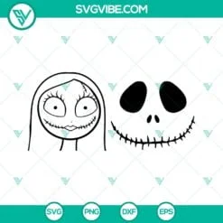 Halloween, SVG Files, Jack And Sally SVG Download, Jack Skellington SVG Images, 2