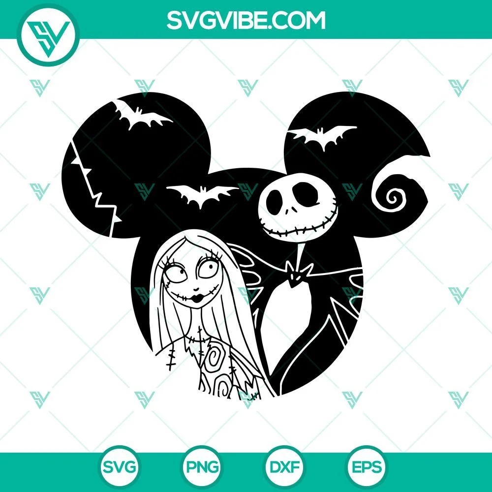 Halloween, SVG Files, Jack And Sally SVG Images, The Nightmare Before Christmas 1