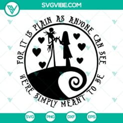 Movies, SVG Files, Valentine's Day, Jack And Sally SVG Images, We’re Simply 24