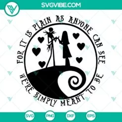 Halloween, Movies, SVG Files, Jack And Sally SVG Images, The Pumpkin Queen And 3