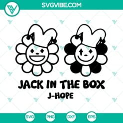 Musics, SVG Files, Jack In The Box J Hope SVG File, Hobicore Flowers SVG Image, 7