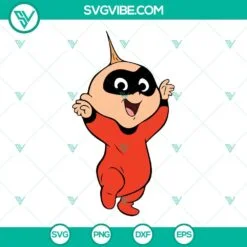 Cartoons, SVG Files, Jack Jack Parr Smile SVG Images, Incredible Baby SVG 3