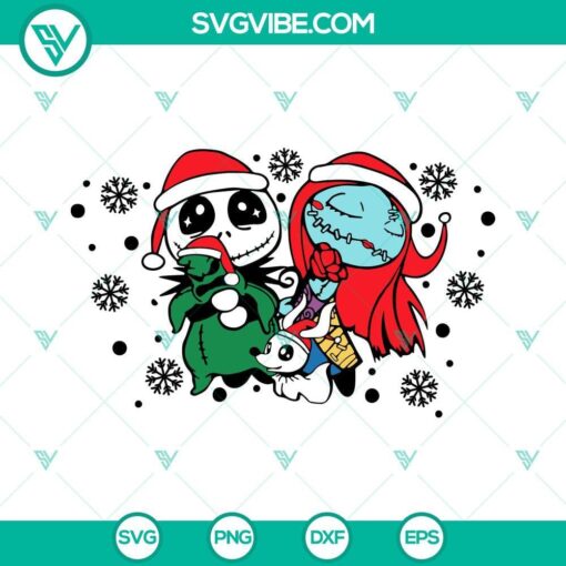 jack sally oogie boogie christmas starbucks cup wrap svg the nightmare before christmas svg png dxf eps 3 mockup