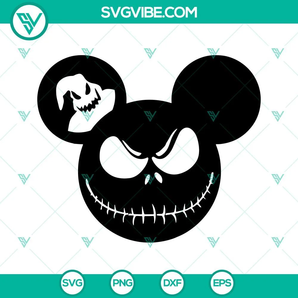 Movies, SVG Files, Jack Skellington And Oogie Boogie SVG Image, Nightmare 1