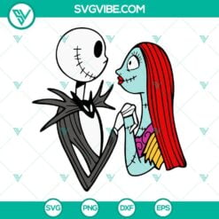 Halloween, SVG Files, Jack And Sally Heart SVG Image, Nightmare Before 4