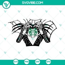 Jack Skellington full wrap design SVG for Starbucks cold cup. Ideal for Halloween fans. Instant digital download for DIY projects.