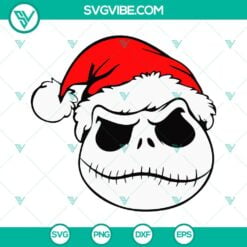 Christmas, SVG Files, Jack Skellington Santa Claus Hat SVG Image, Nightmare 18