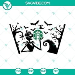 Halloween, Starbucks Cup Wrap, SVG Files, Sally Starbucks Cup SVG Images, Sally 4